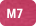 M7 - červený melír