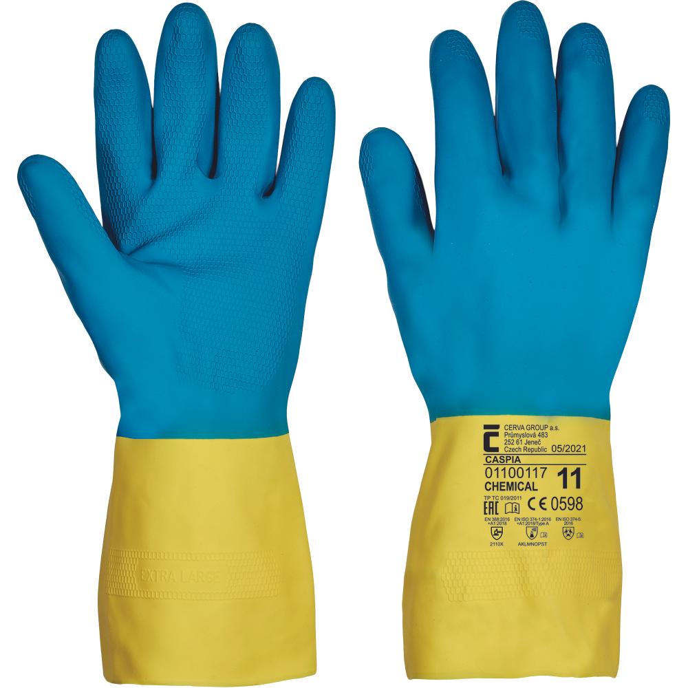 Červa CASPIA FH rukavice latex/neopren - 10