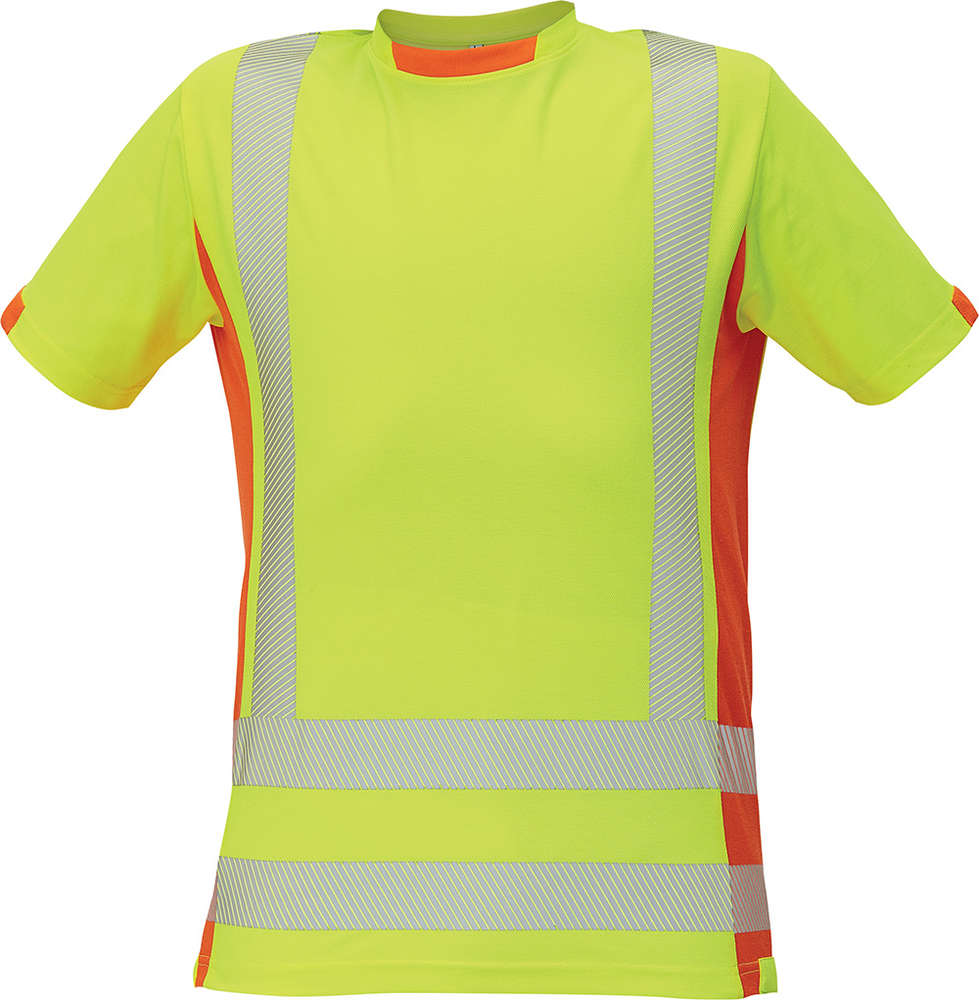 Červa LATTON HV tričko žlutá/oranžová S