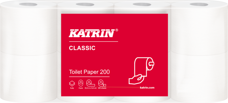 Katrin toaletní papír Classic toilet 200- 8 ks v balení