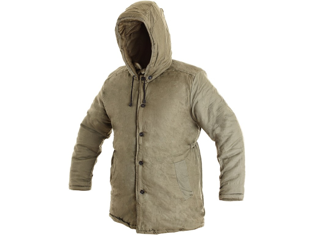 CXS Pánský zimní kabát JUTOS, khaki, vel. 50
