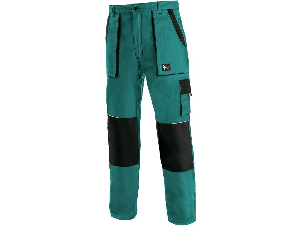 CXS Kalhoty Lux Josef zeleno-černé prodloužené 54