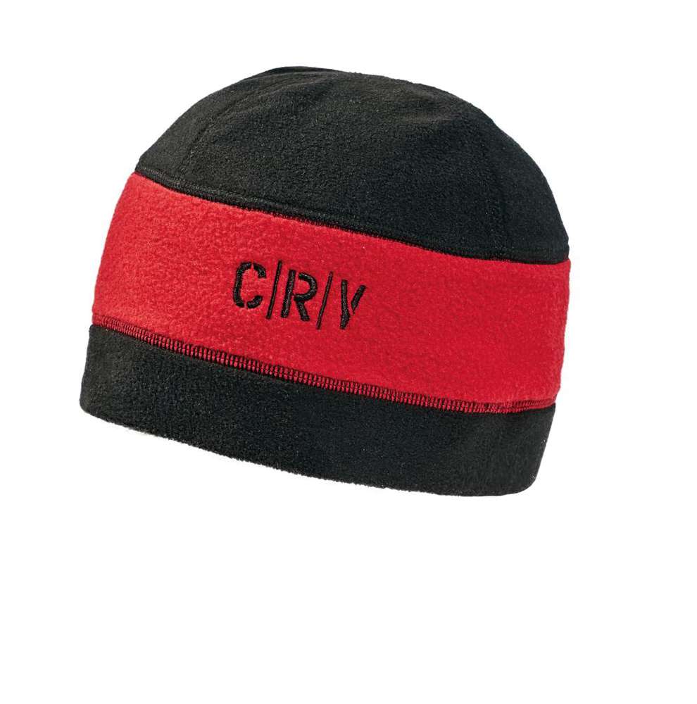 CRV TIWI čepice fleece černá/červená M/L
