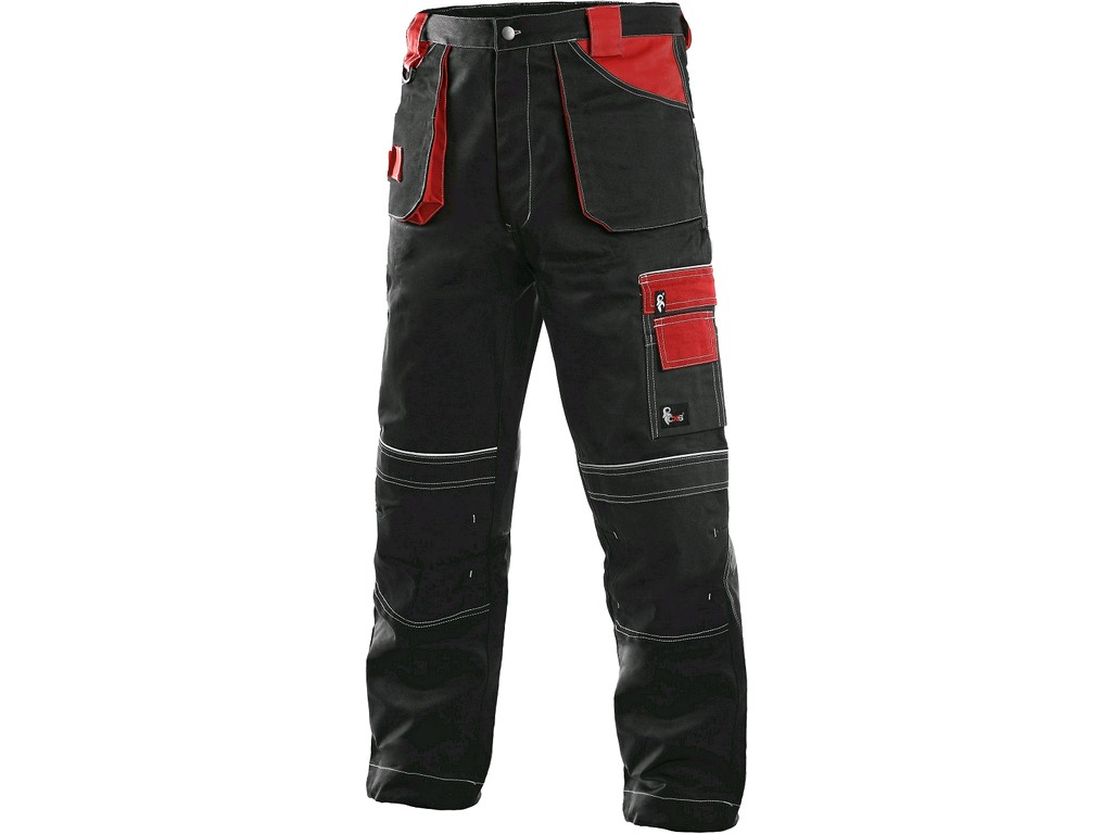 CXS Kalhoty do pasu CXS ORION TEODOR, zimní, pánské, černo-červené, vel. 60-62