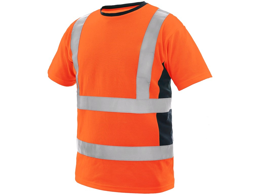 CXS Tričko EXETER, výstražné, pánské, oranžové vel.XL