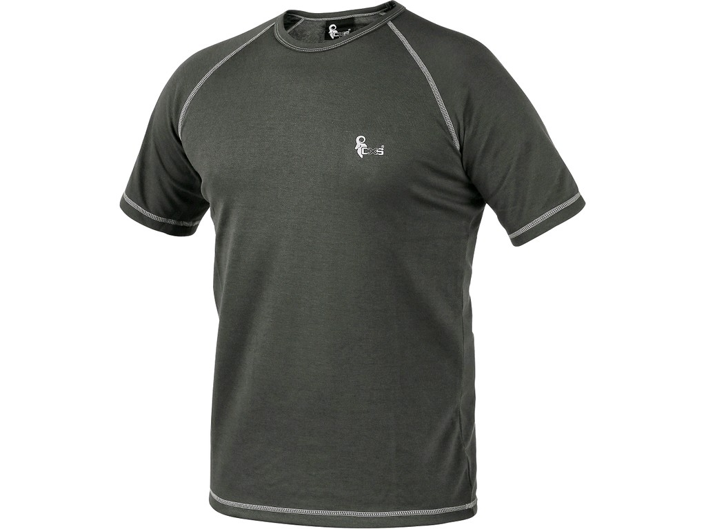 CXS Pánské funkční tričko ACTIVE, kr. rukáv, šedé, vel. M