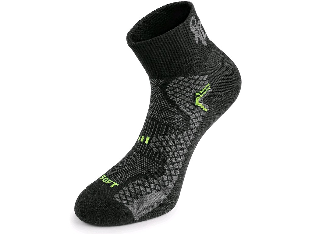 CXS Ponožky SOFT, černo-žluté, vel. 39