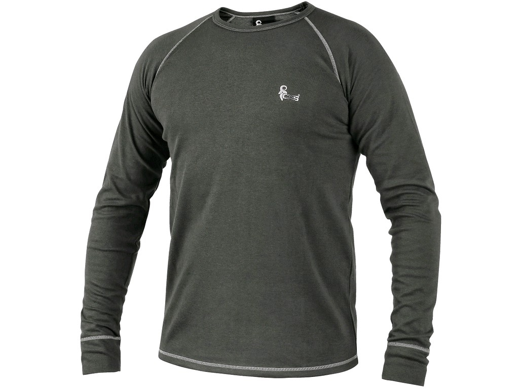 CXS Pánské funkční tričko ACTIVE, dl. rukáv, šedé, vel. XL