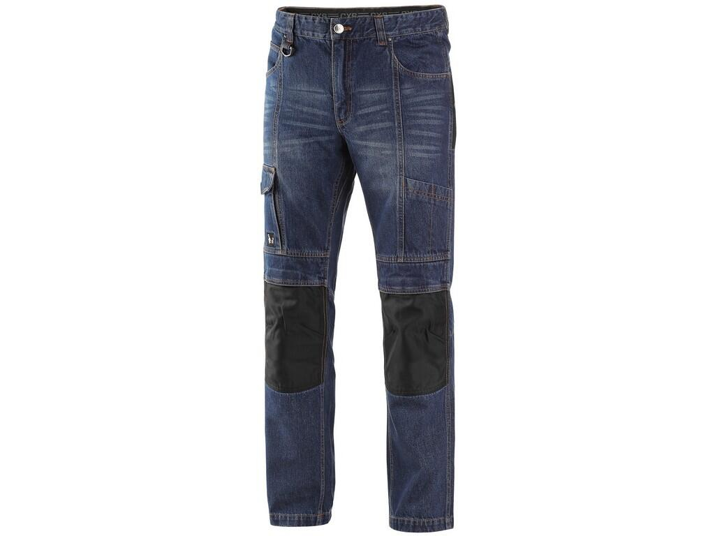 CXS Kalhoty jeans NIMES I, pánské, modro-černé vel.48