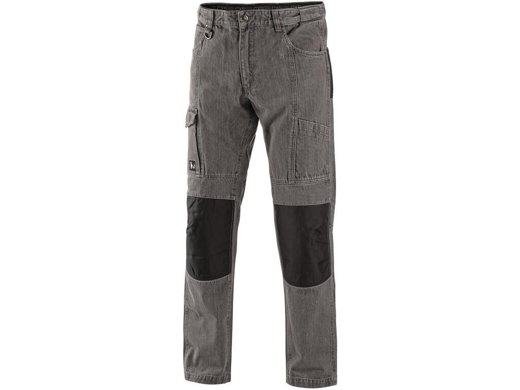 CXS Kalhoty jeans NIMES III, pánské, šedé-černé vel.58