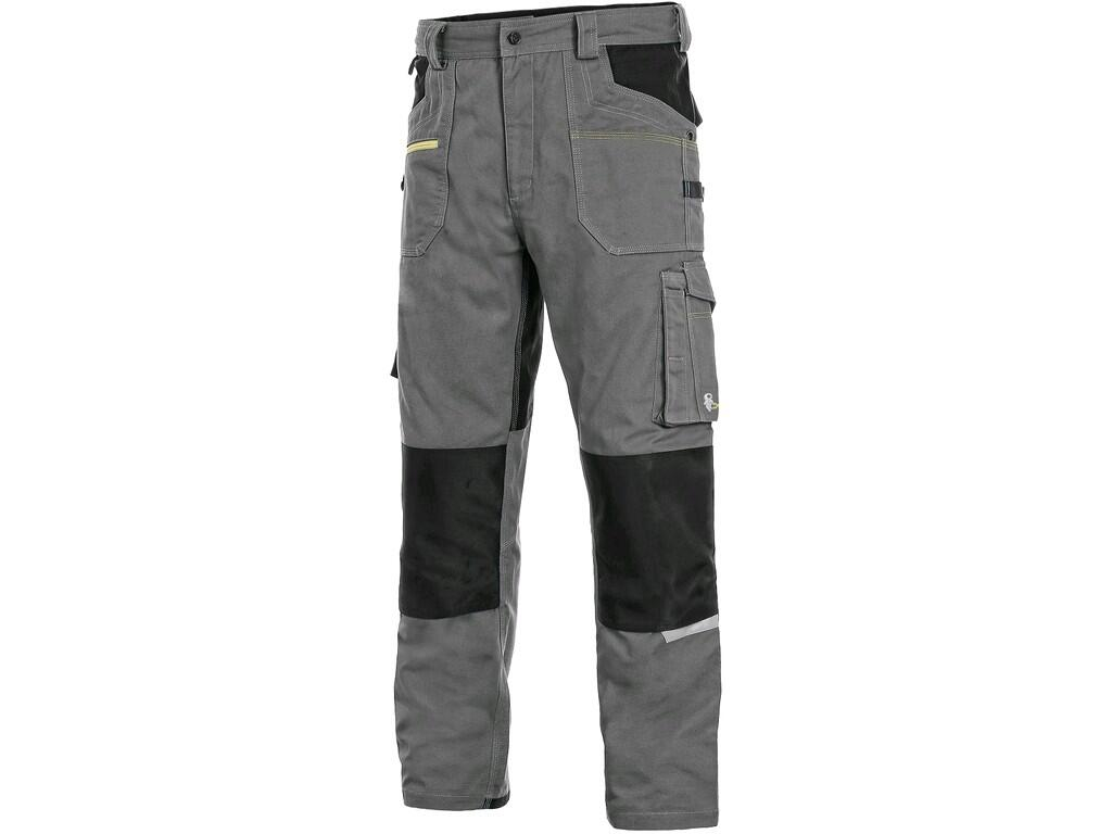 CXS kalhoty STRETCH,zkrácená 170-176cm šedo-černé vel. 58