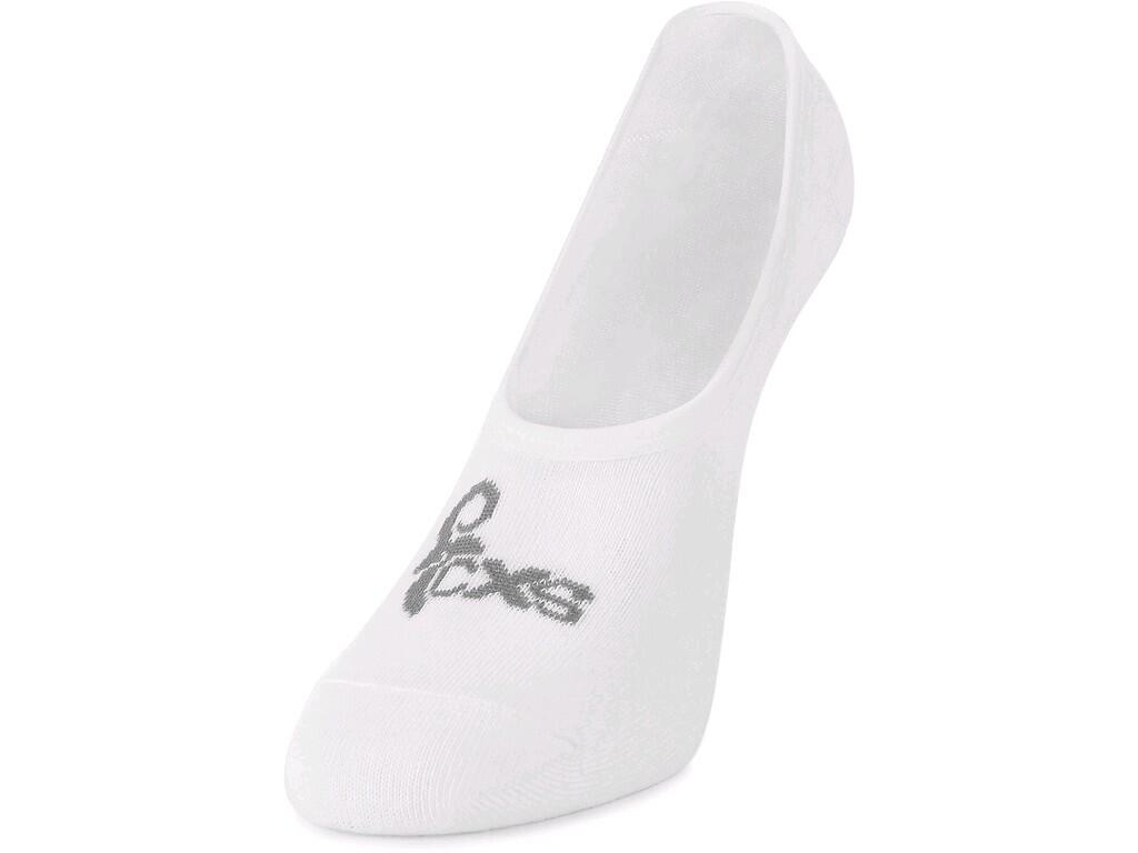 CXS Ponožky LOWER, ťapky, nízké, bílé, balení po 3 párech, vel. 43-46