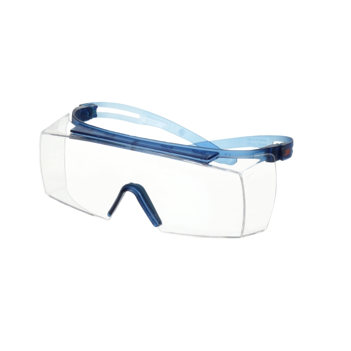 3M Ochranné brýle přes brýle 3M SecureFit SF3701ASP čirá modrý rám.