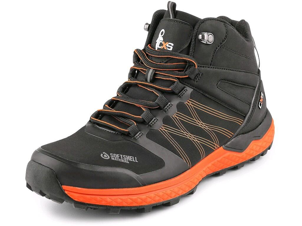CXS Kotníková softshellová obuv SPORT černo-oranžová vel.36