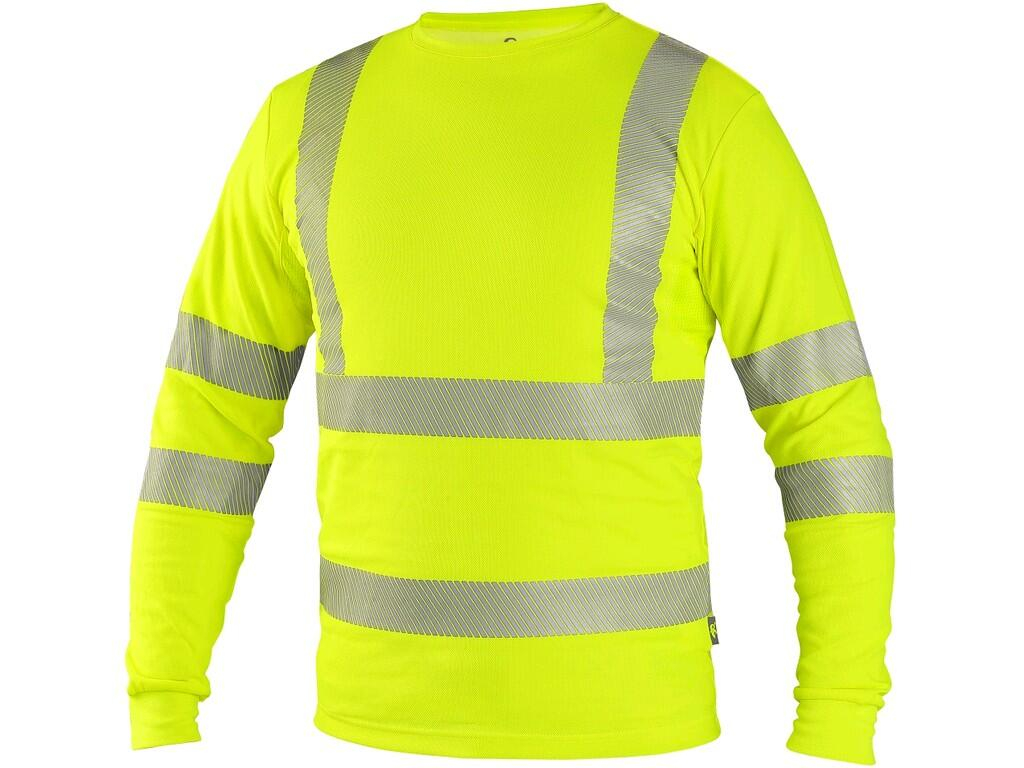 CXS Pánské výstražné tričko s dlouhým rukávem OLDHAM oranžové vel.L