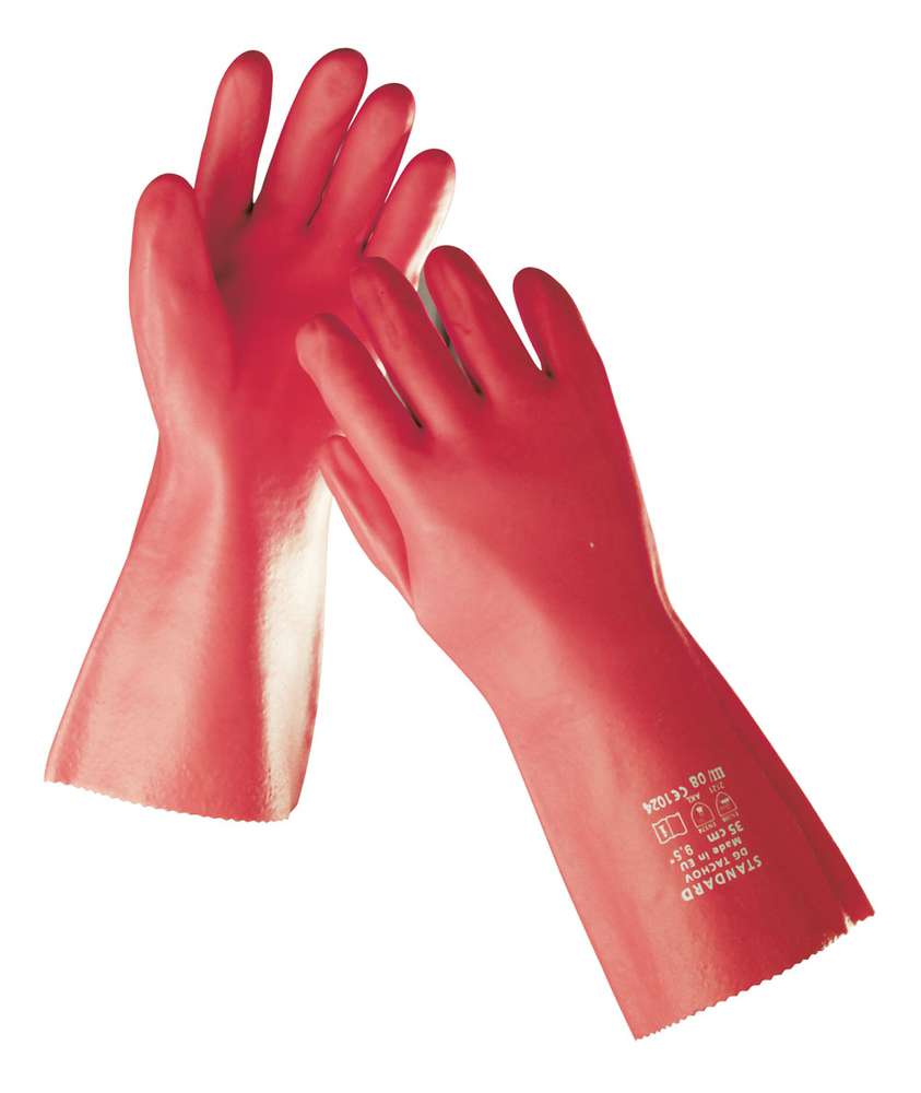 STANDARD ruk. 35cm máč PVC červené -11