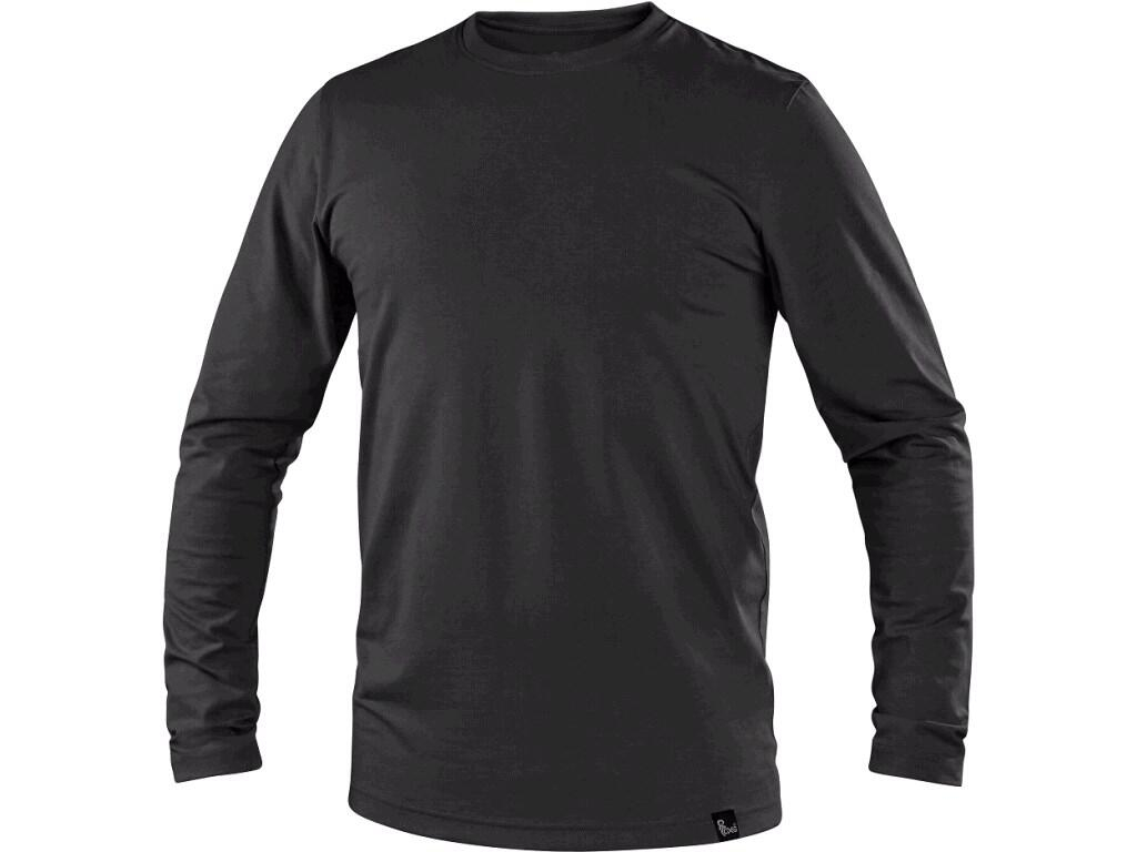 CXS Pánské tričko s dlouhým rukávem SIMON černé vel.XL