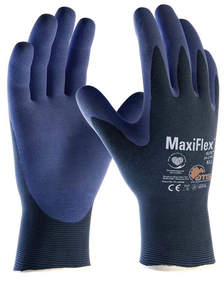 ATG Máčené rukavice MaxiFlex® Elite™ 34-274 vel.9