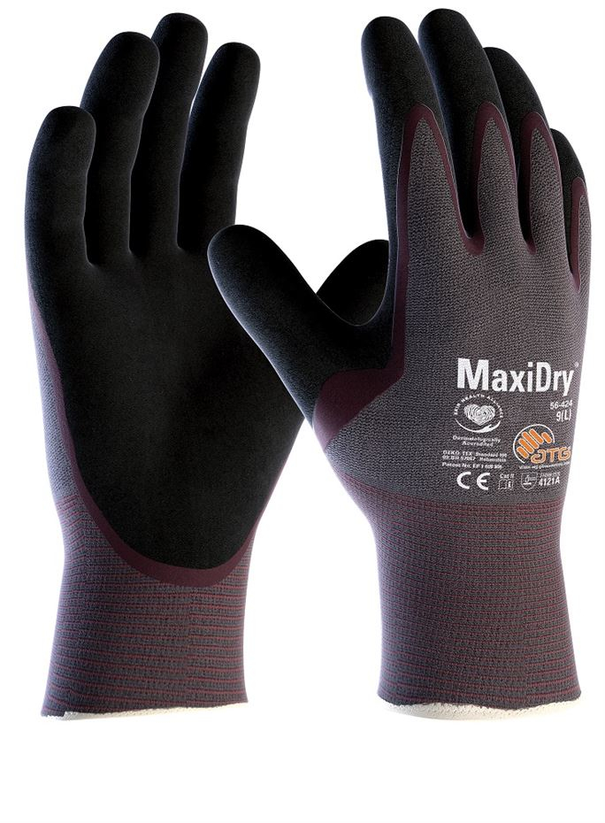 ATG Máčené rukavice MaxiDry® 56-424 vel.6
