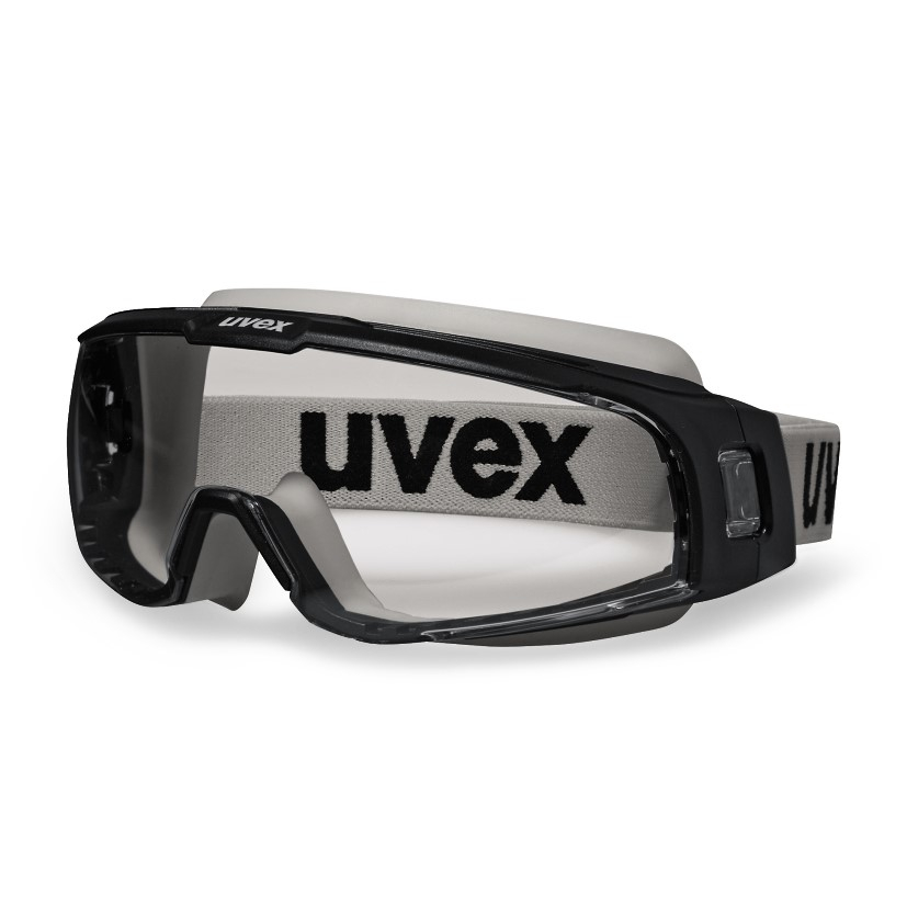 Uvex Brýle uvex u-sonic, PC čirý/UV 2C-1,2, SV plus, oil and gas, barva černo/šedá