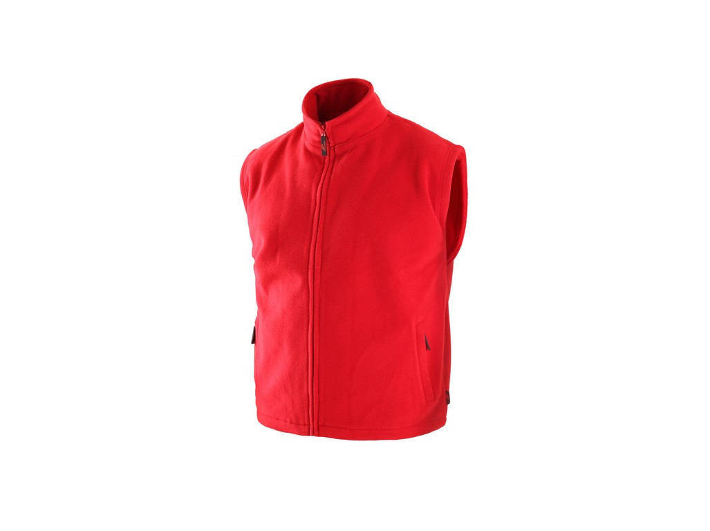 CXS Pánská fleecová vesta UTAH, červená, vel. M