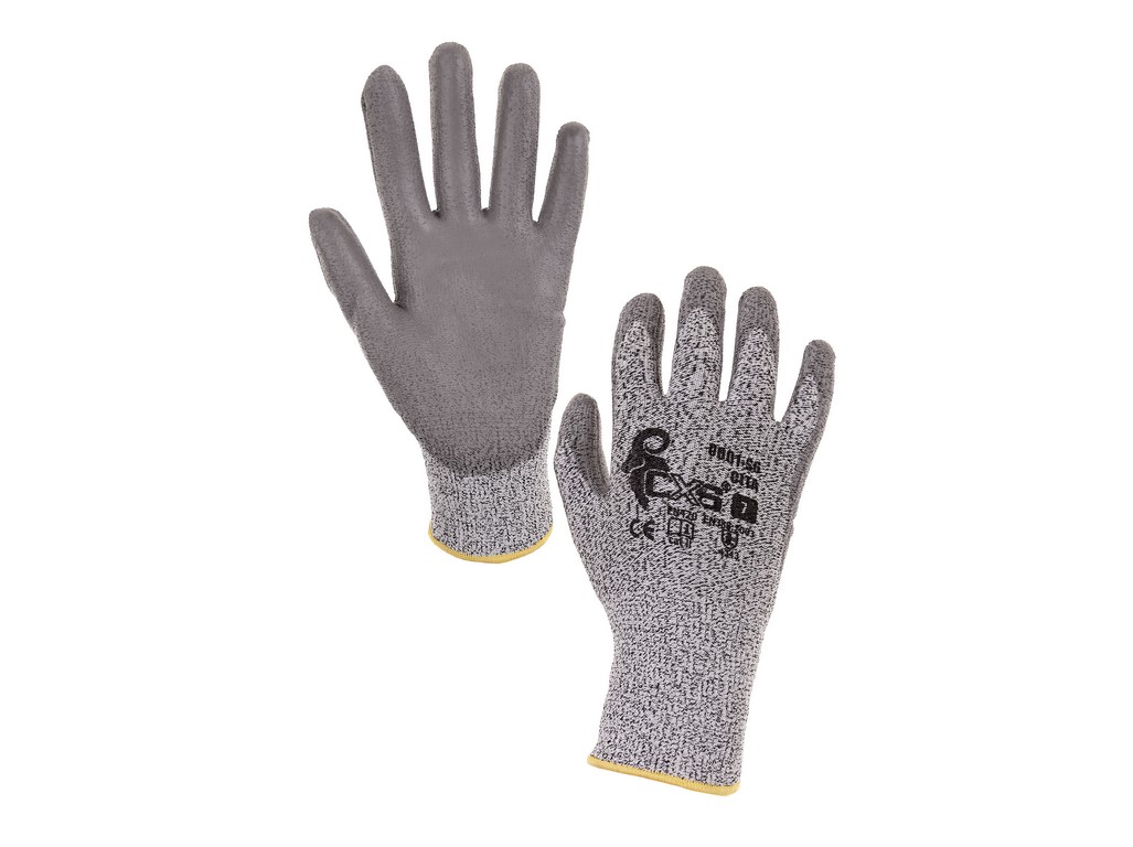 CXS Protipořezové rukavice CITA, šedé, vel. 9