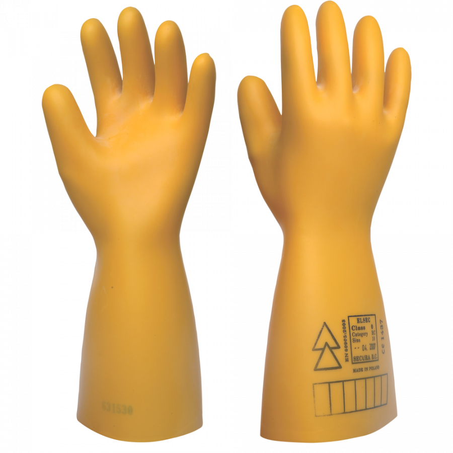 Rukavice dielektrické latexové ELSEC 500 V