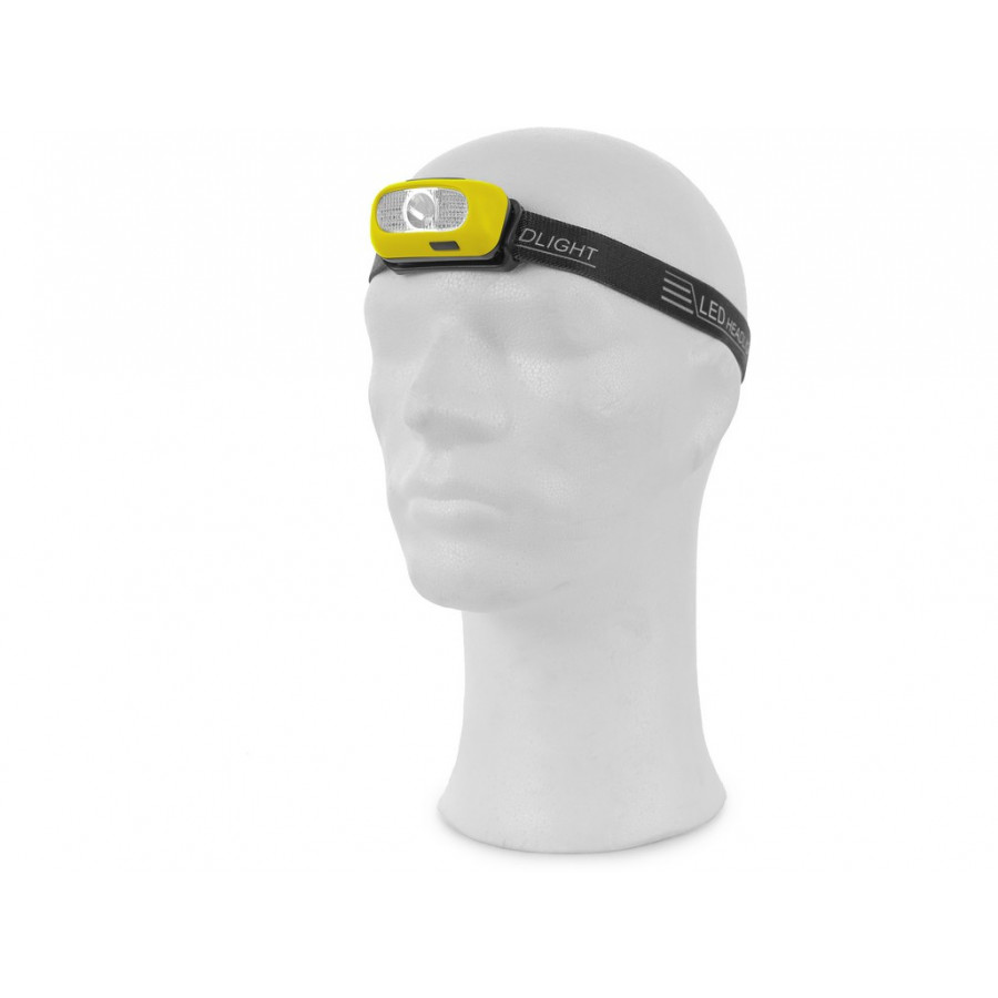 Čelovka CREE LED XPG, nabíjecí, žluto-černá