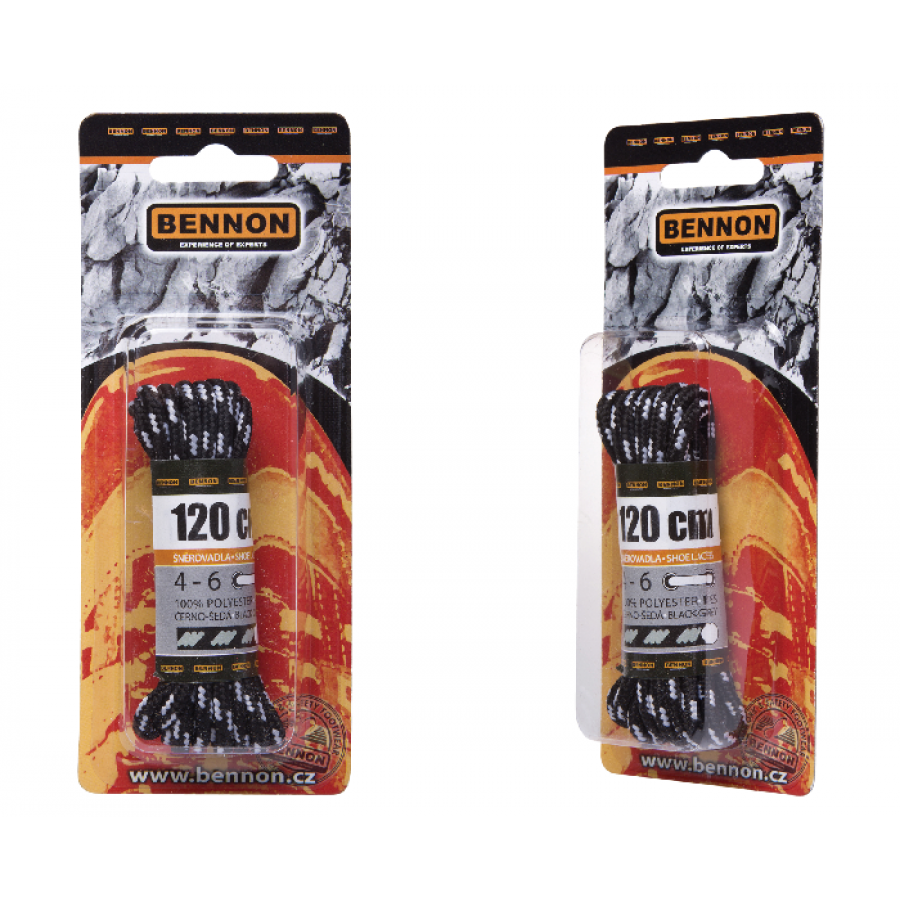 LACES BLACK-GREY BOX 120 CM