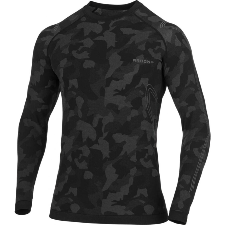Funkční tričko s dlouhým rukávem LYTANIX CAMO černá