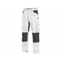 Kalhoty CXS STRETCH, pánské, bílo-šedá