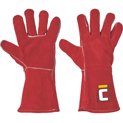  PUGNAX RED rukavice celokožené vel.10
