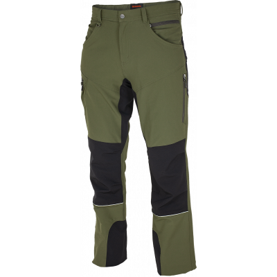 Outdoorové strečové kalhoty FOBOS GREEN/BLACK 