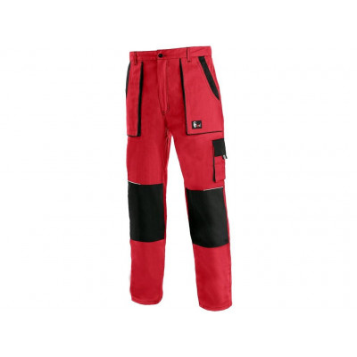 Kalhoty Luxy Josef červeno-černé 