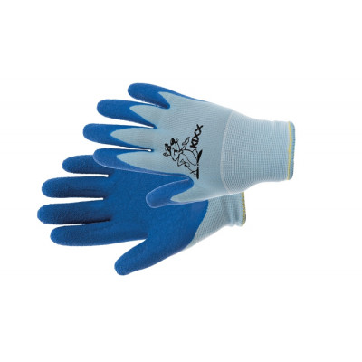 Dětské rukavice nylon. latex. dl modrá
