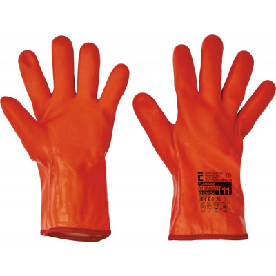 FLAMINGO rukavice zimní máč. v PVC - 11 v celkové délce 35 cm.