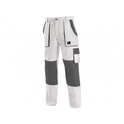 Kalhoty do pasu + Bunda LUXY EDA  bílo-šedé