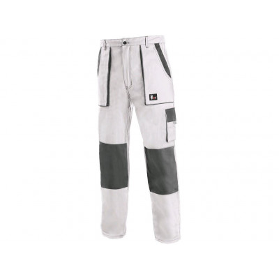 Kalhoty Luxy Josef bílo-šedé 
