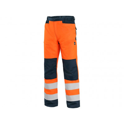 Kalhoty HALIFAX, výstražné se síťovinou, pánské, oranžovo-modré