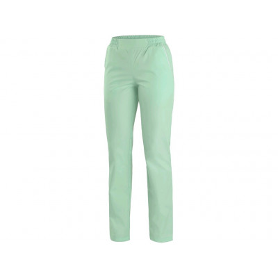 Dámské kalhoty TARA zelené s bílými doplňky