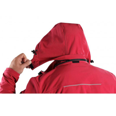 Pánská softshellová bunda STRETCH červená