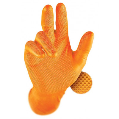 Jednorázové rukavice GRIPPAZ® 246A oranžová
