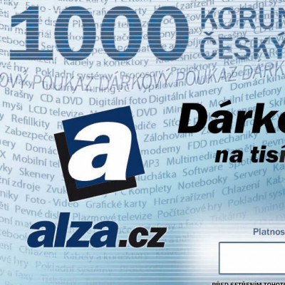 Dárkový poukaz Alza.cz 1000Kč