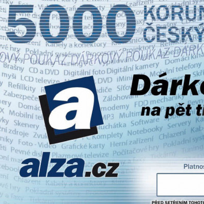 Dárkový poukaz Alza.cz 5000Kč