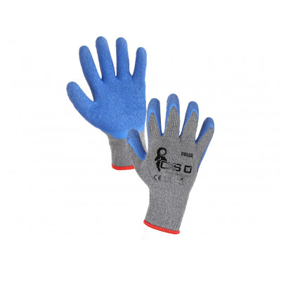 Povrstvené rukavice COLCA, šedo - modrá