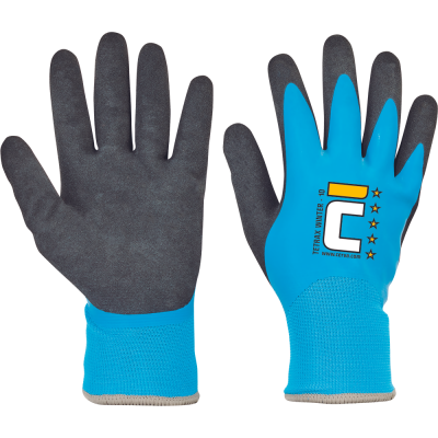 TETRAX FH zimní rukavice modrá/černá