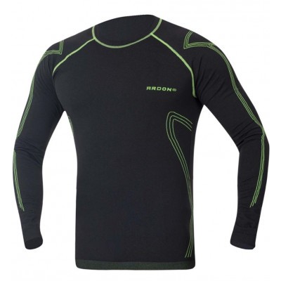 Funkční tričko s dlouhým rukávem LYTANIX černo-zelená