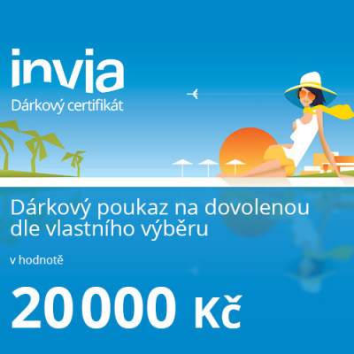 Dárkový poukaz Invia.cz 20000Kč