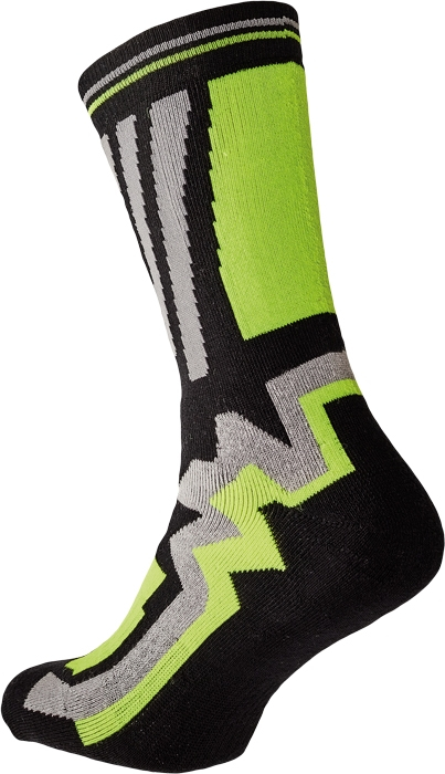KNOXFIELD LONG ponožky černá/žlutá 43/44