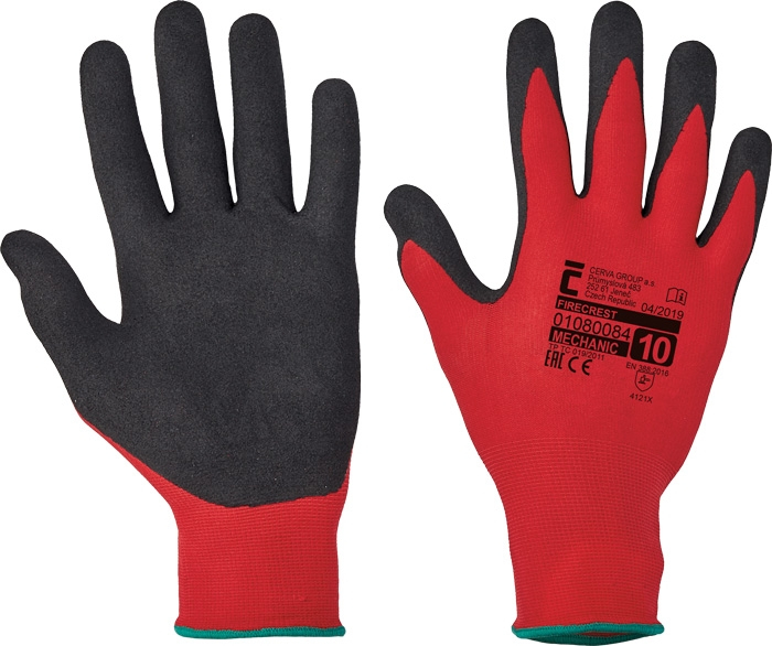 Červa FIRECREST nylon/nitril rukavice - 10